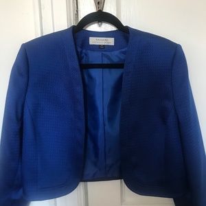 Tahari artur s.levin néw with tags size14 women royal blu short jacket
